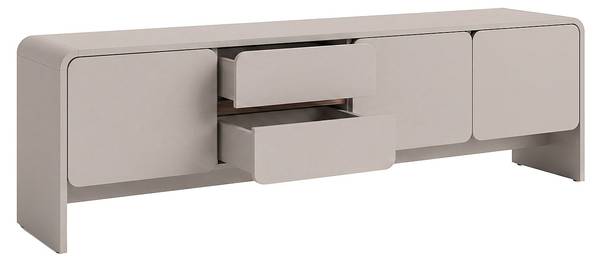 TV-Board DYSARA Beige - Holz teilmassiv - 180 x 51 x 39 cm