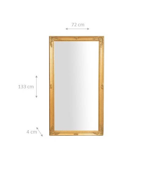 Spiegel LICHT Gold - Massivholz - 4 x 133 x 72 cm