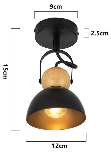spot plafond LED Jhrm3 Noir