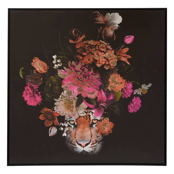 Toile MARIBEL Noir - Bois manufacturé - 2 x 68 x 68 cm