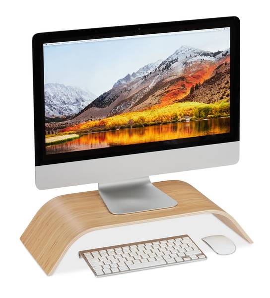 Monitorstnder Bambus gebogen kaufen | home24
