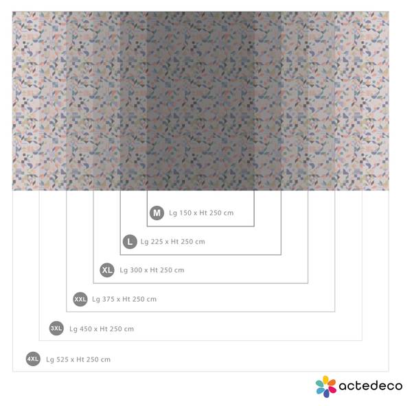 Papier peint  Moncloa Blanc 525 x Blanc - Largeur : 525 cm