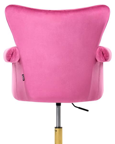 Bureaustoel VELENCIA goud - lichtpaars - roze