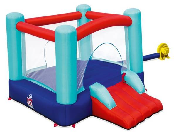 Hüpfburg SPRINGNSLIDE Blau - Kunststoff - 210 x 152 x 250 cm