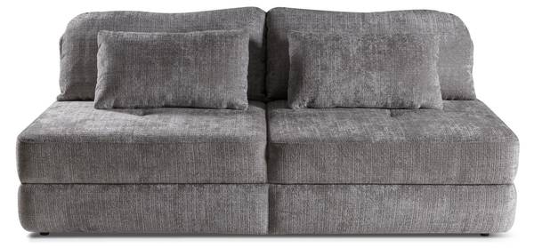 Sofa RAMARO Grau - Holzwerkstoff - 214 x 93 x 118 cm