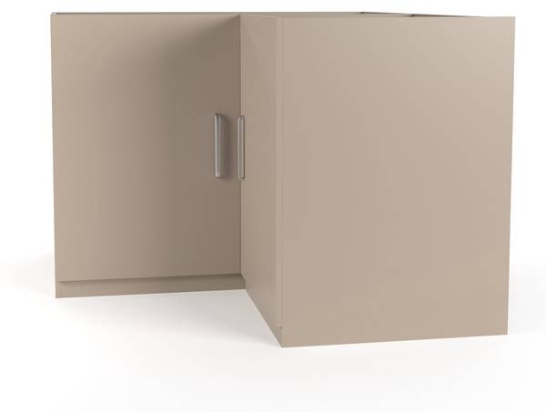Onderkast keuken N6 grijs - plaatmateriaal op houtbasis - 130 x 91 x 130 cm