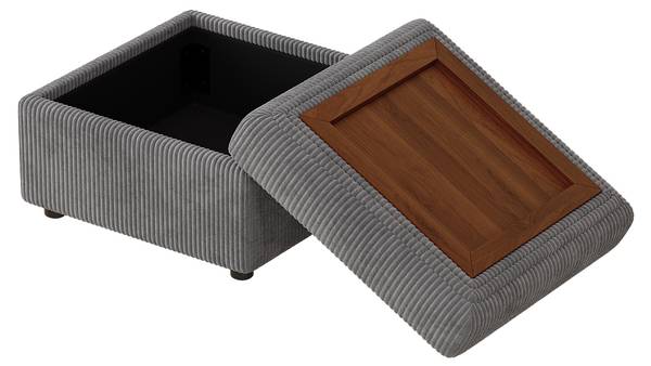 Ecksofa ChenilZoom Ⅵ Grau