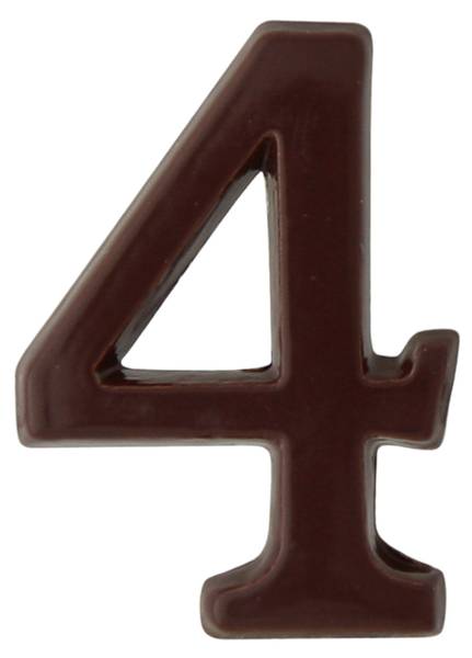 Hausnummer ZNAL Braun - Metall - 40 x 40 x 1 cm