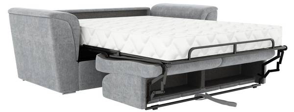 Schlafsofa RIZORA Grau - Textil - 223 x 95 x 230 cm