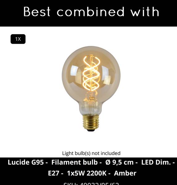 Tischlampe AMBALA Leinen - 45 x 64 x 45 cm