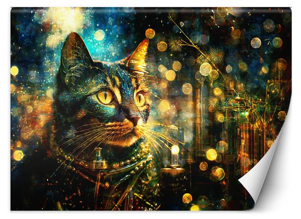 Fototapete Katze abstrakt Hintergrund 250 x 175 cm