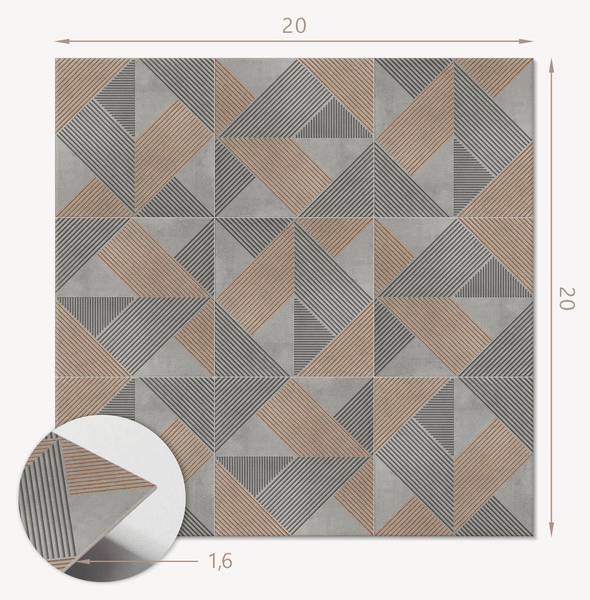 Vinyl tegels 00283259 (20er - Set) 20 x 20 cm
