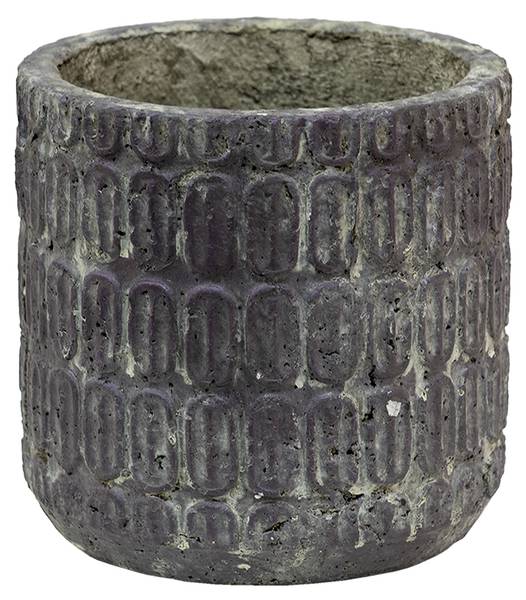 Bloempot Jasminasi bruin - steen - 17 x 16 x 17 cm