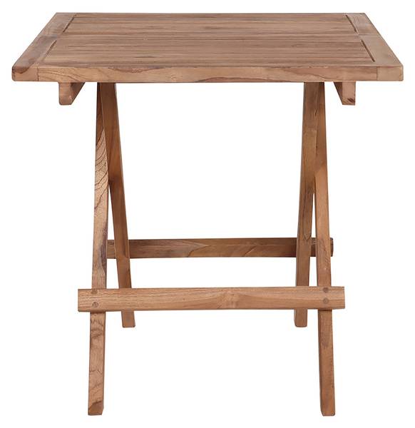 Tuintafel Bine bruin - massief hout - 50 x 50 x 50 cm