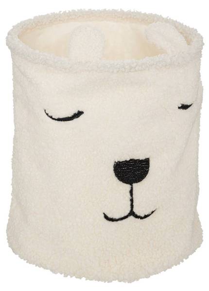 Bac à jouet OLY Blanc - Textile - 35 x 40 x 35 cm