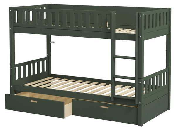 Etagenbett Viggo Grün