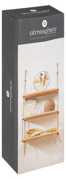 Wandregal BLAISE Beige - Massivholz - 20 x 105 x 60 cm