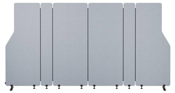 Akustikwand Sadie Grau - Breite: 280 cm