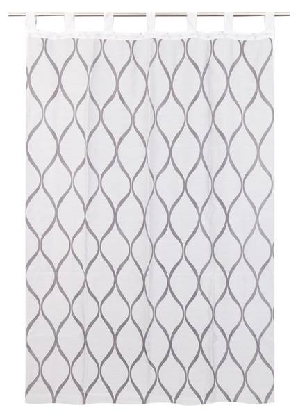 Vorhang Francoso Weiß - Polyester - 140 x 1 x 250 cm