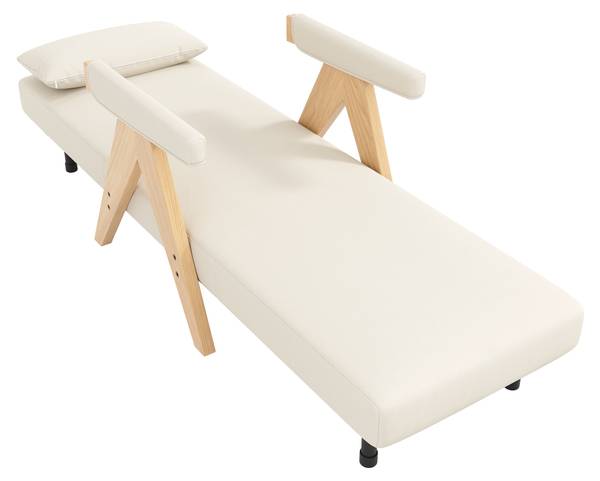 Schlafsessel LEINNatur Ⅰ Braun - Leinen - 60 x 87 x 64 cm