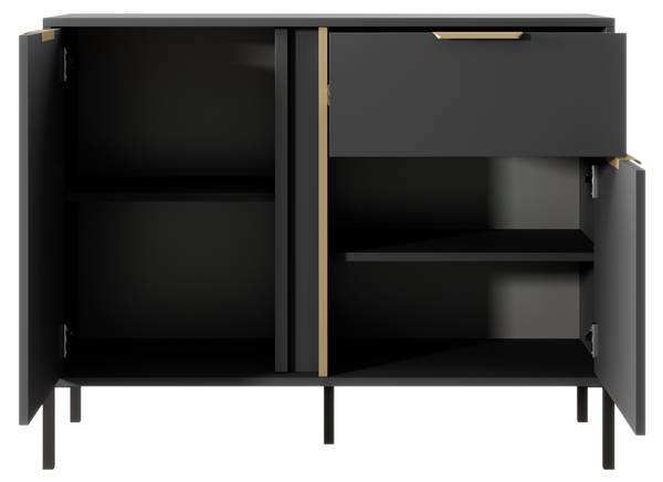 Kommode Hanover I Grau - Holzwerkstoff - 104 x 82 x 40 cm