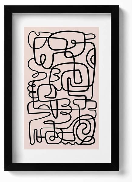 Bild Kreative geometrische Formen Schwarz - 20 x 30 cm