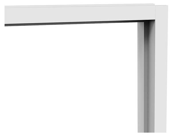Innentür MASERU Weiß - Glas - Metall - 83 x 204 x 4 cm
