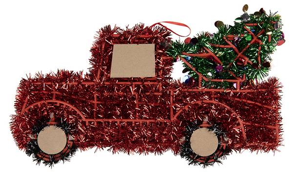 Weihnachtsanhänger Auto MC66606 Rot - Kunststoff - 2 x 20 x 36 cm