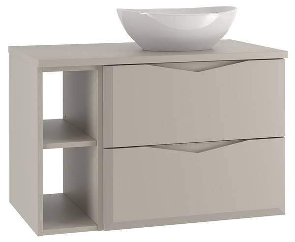 Waschtisch Ellie Beige - Holzwerkstoff - 81 x 53 x 47 cm