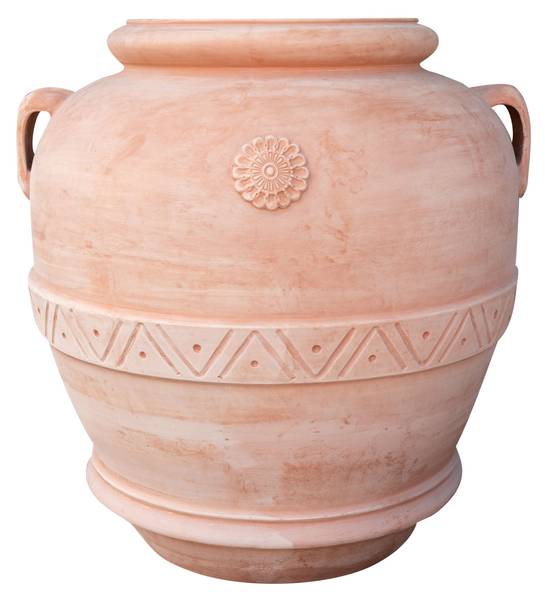 Bloempot Kruik XXL PREMIUM bruin - terracotta - 130 x 140 x 130 cm