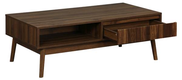 Couchtisch Linear Braun - Holz teilmassiv - 59 x 39 x 110 cm