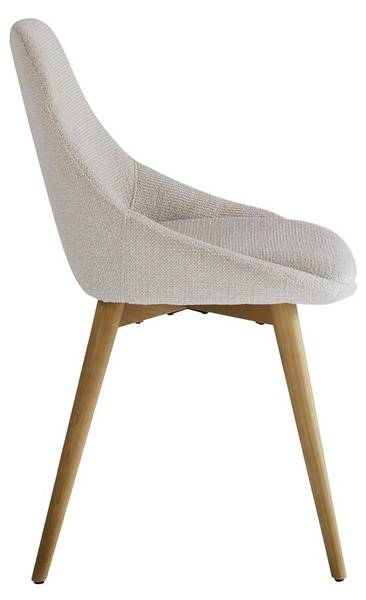 Stuhl ALBA Beige - Massivholz - 55 x 62 x 82 cm