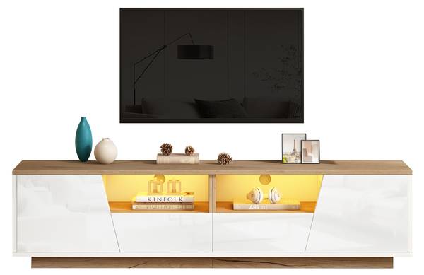 TV-meubel Astraios Ⅰ hout - wit