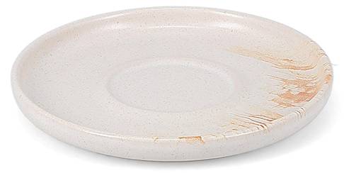Untertasse Aquarel - 4er-Set Beige - Stein - 14 x 2 x 14 cm