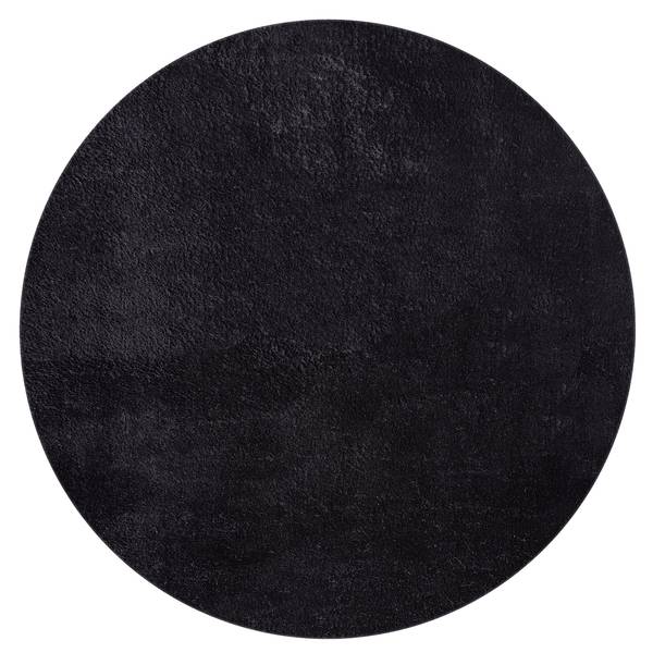 Teppich Relax waschbar Anti-Rutsch Schwarz - 200 x 200 cm