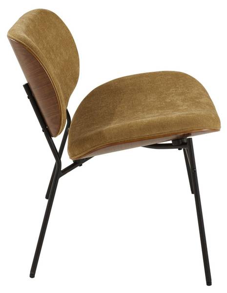 Stuhl SERGE Braun - Webstoff - 66 x 80 x 79 cm