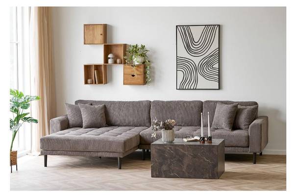 Couchtisch Nuuk Braun - Holz teilmassiv - 80 x 40 x 60 cm