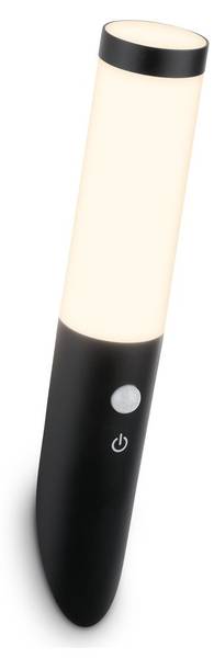 Außenleuchte Tubo Schwarz - PVC - 7 x 35 x 6 cm