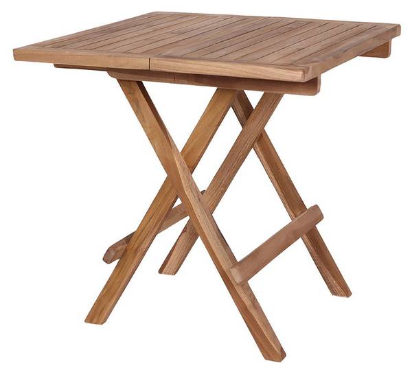 Gartentisch Bilbao Braun - Massivholz - 50 x 50 x 50 cm