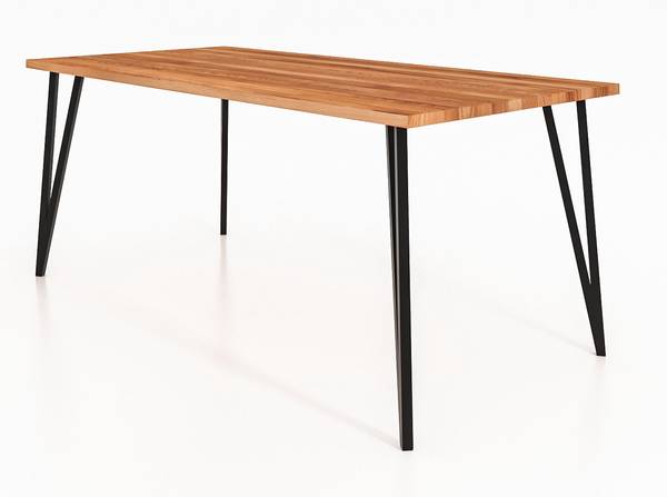 Tisch ausgeklappt LENI Kernbuche - 190 x 80 cm