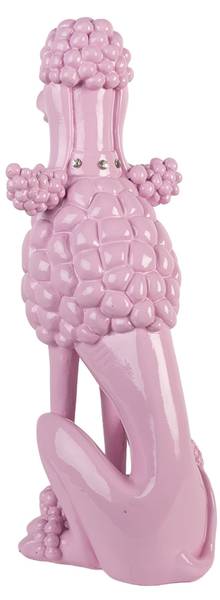 Dekorationsfigur Hund Pudel Deco&Braham Pink - Kunststoff - 17 x 33 x 13 cm