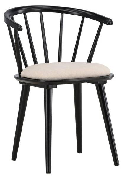 Esszimmerstühle Bobby (2er-Set) Schwarz