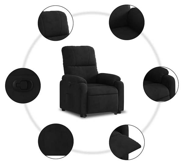 Sta-op Verstelbare Fauteuil 3032392-1 zwart