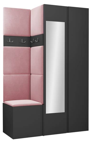 Garderoben-Set Orion XXVI Graphit - Pink