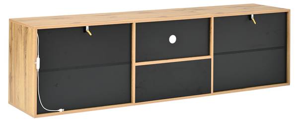 TV-Schrank Astraios Ⅹ Schwarz - Holz