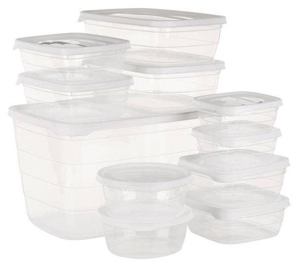 Frischhaltedosen 11er Set Kunststoff - 14 x 7 x 20 cm