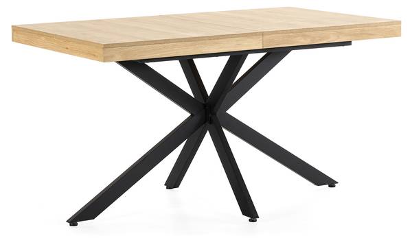 Table salle à manger extensible Genova Marron - Bois manufacturé - 140 x 75 x 80 cm