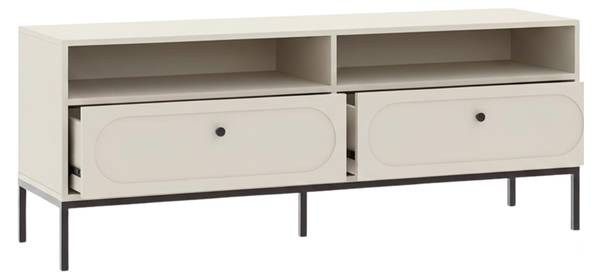 TV-Schrank Una Beige - Holzwerkstoff - 150 x 60 x 40 cm