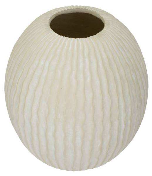 Vase Icicle Beige - Résine - 37 x 38 x 37 cm
