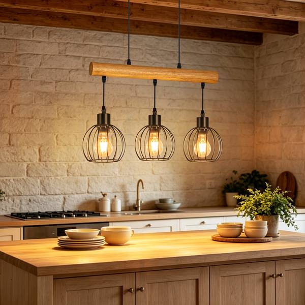 Hanglamp Edith Ⅲ zwart - metaal - 25 x 160 x 50 cm